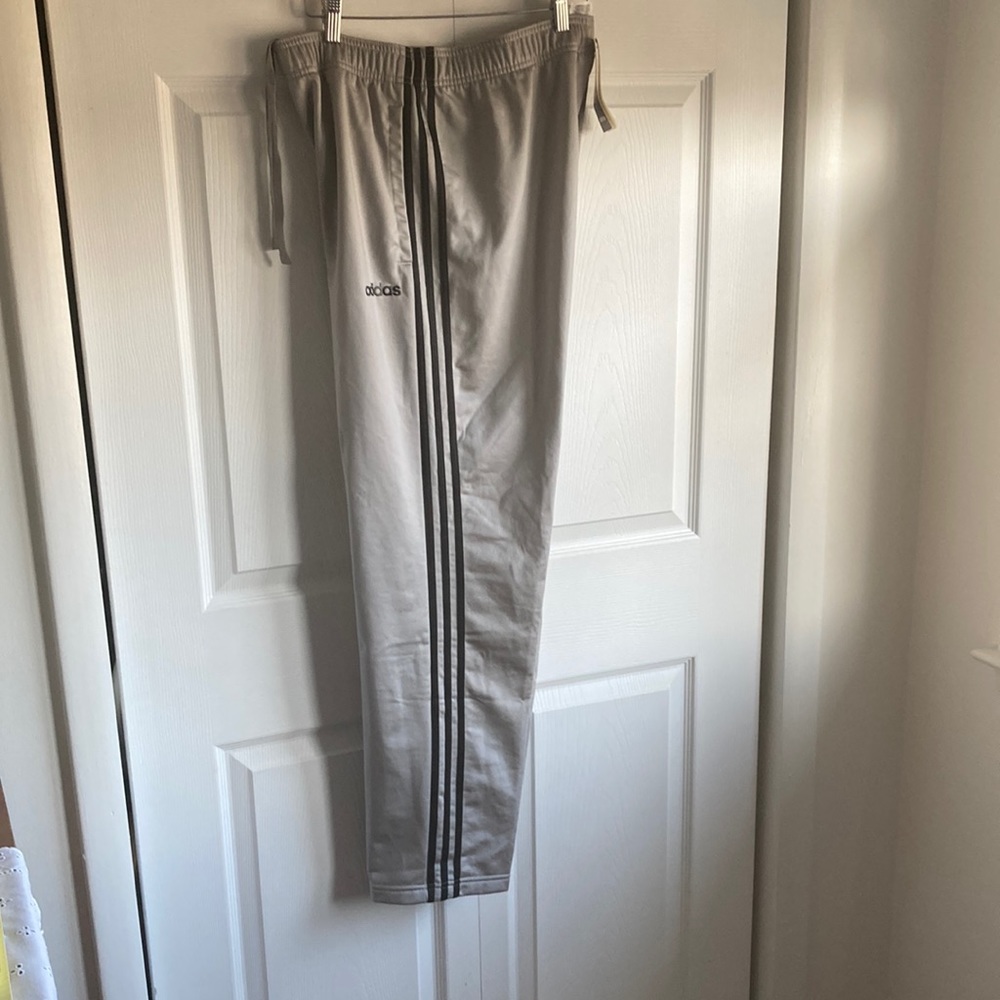 NWT ADIDAS track pants. XL gray